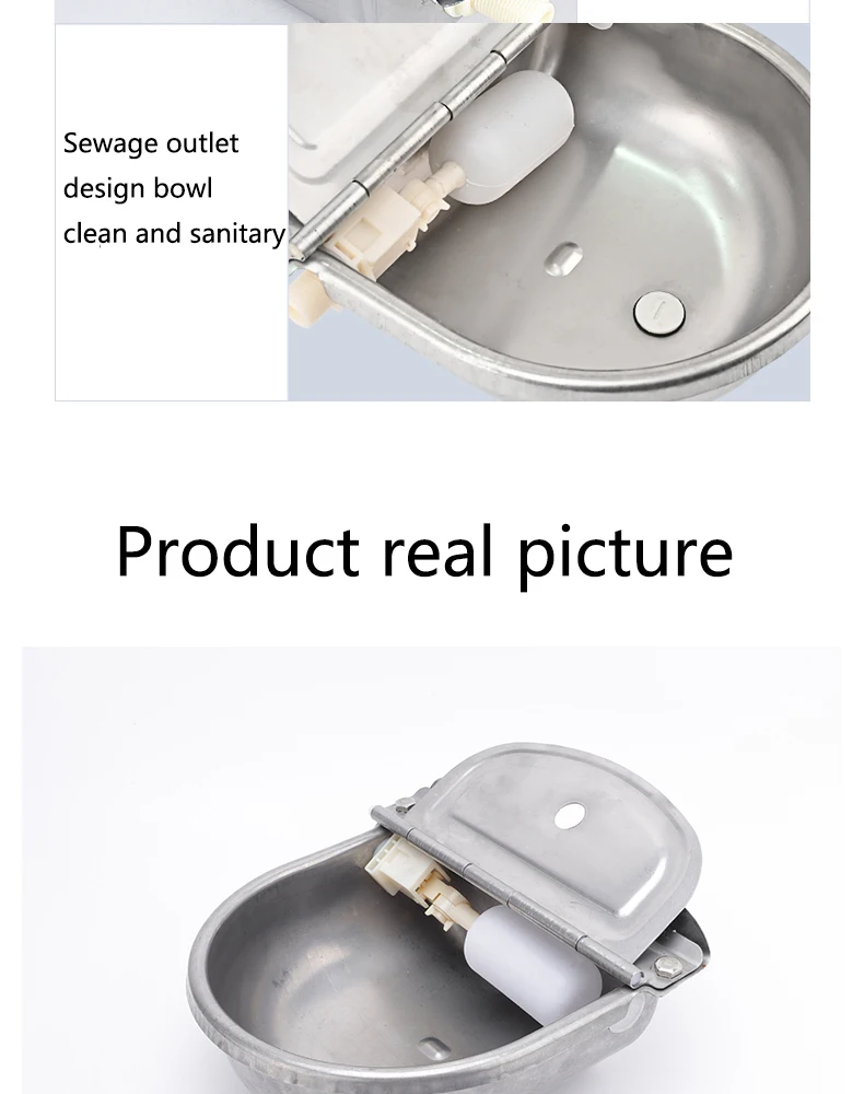 Stainless steel cow drinking feeder Animal ox horse drinking tank ox ox drinking bowl Float Water Bowl Cattle Drinker Bowl