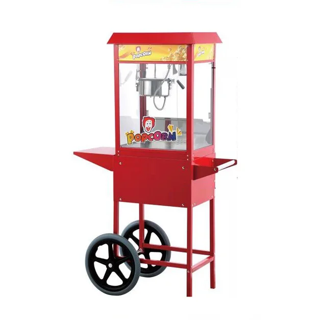 Shineho Factory price Vending Commercial Popcorn Machines with Cart