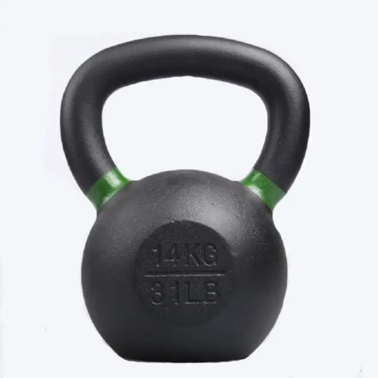Powder Competition Coated Cast Iron Kettlebell for home training