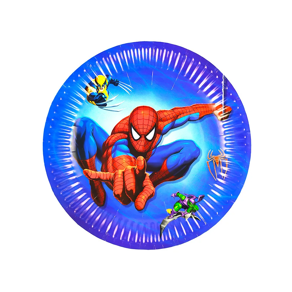Spiderman Birthday Party Decorations Candy Gift Cupcake Box Kids Superhero Party Supplies Spider-Man
