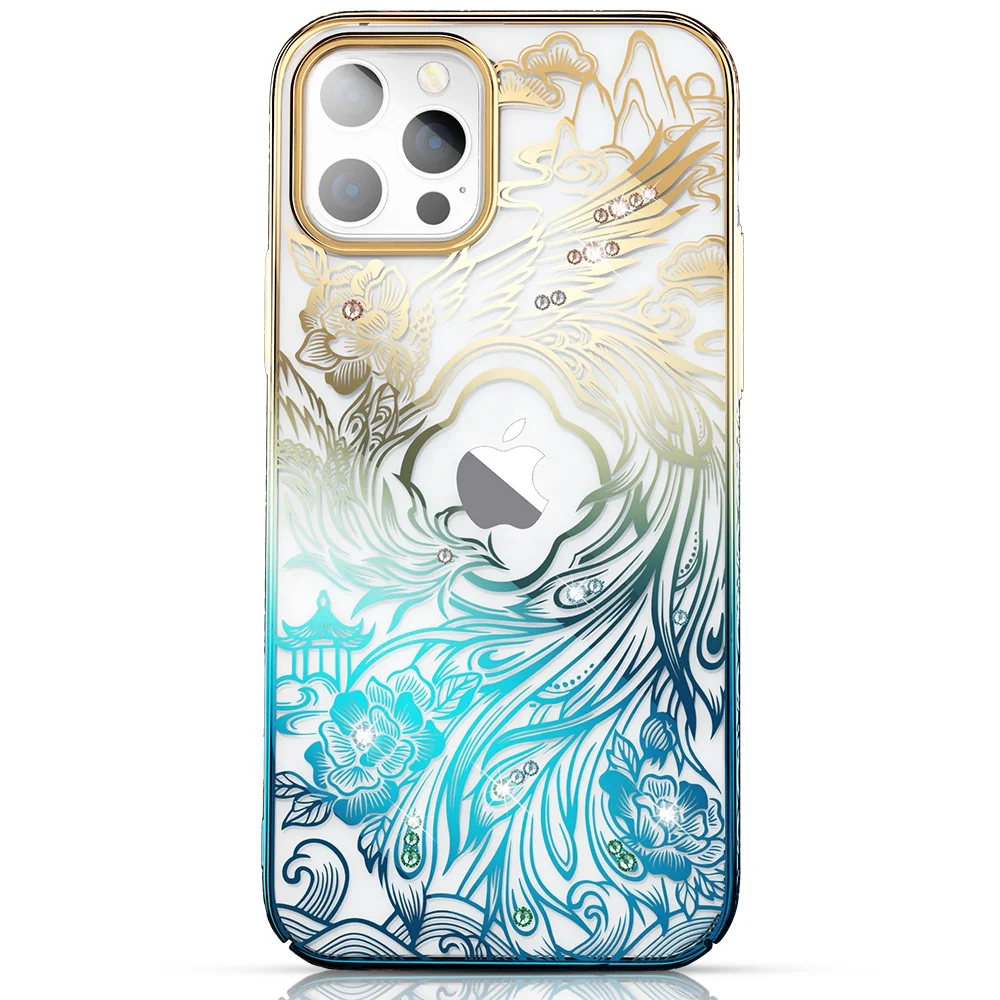 Luxury Crystal Clear Custom Mobile Cell Phone Cases Accessories PC Protective Cover for iPhone 12 Pro Max Case Caso