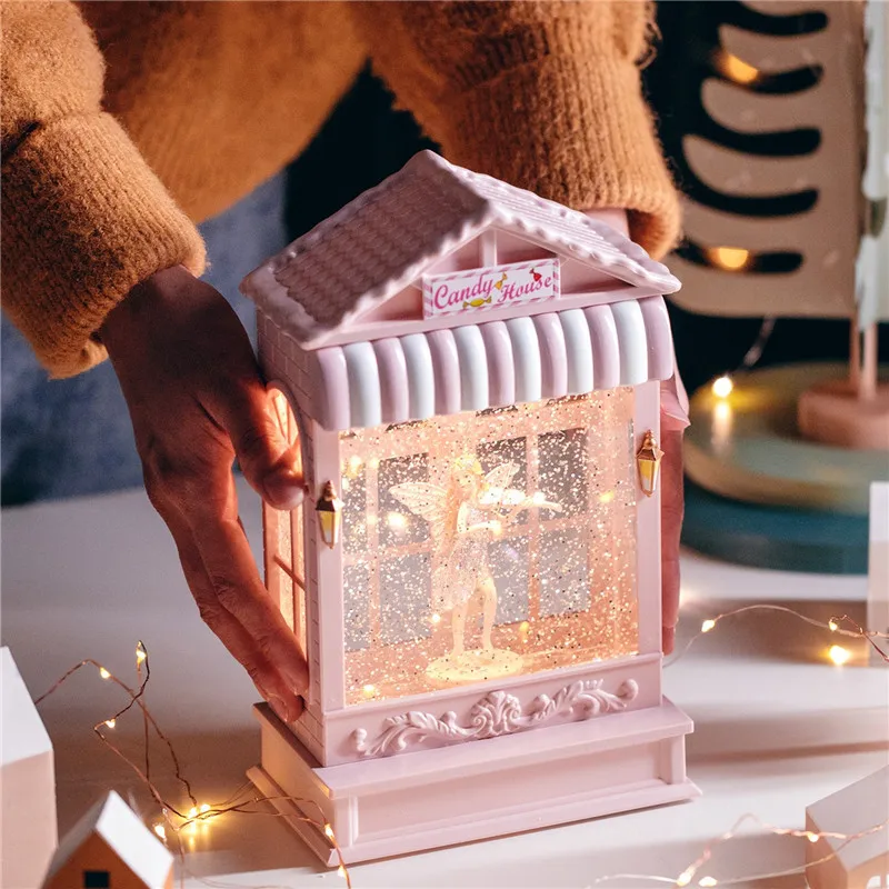 Candy House Automatic Snow Music Box Dance Ballet Princess Girl Birthday Gift