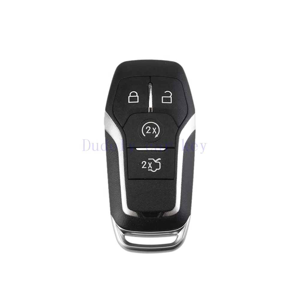 4 Buttons Smart Keyless Entry Remote Key Fob Case Cover For Ford Mustang Explorer Taurus Fusion Edge Lincoln Car Key Shell