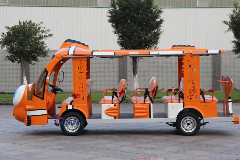 14 Seat Shuttle Transport Sightseeing Electric Passenger Bus For Sale