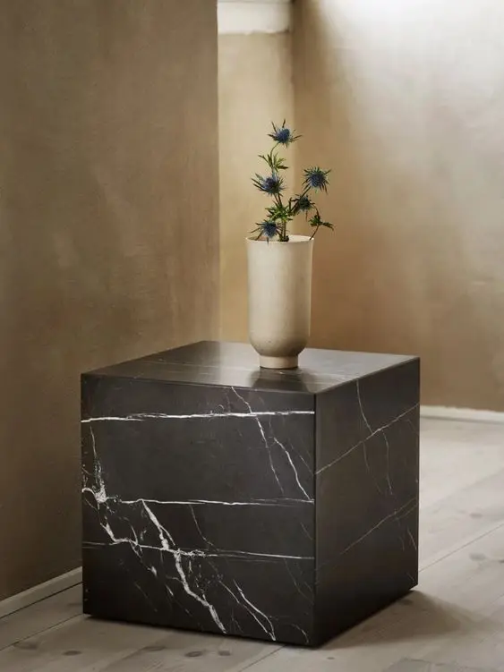 Новейший натуральный мраморный камень Plinth домашняя мебель журнальный столик