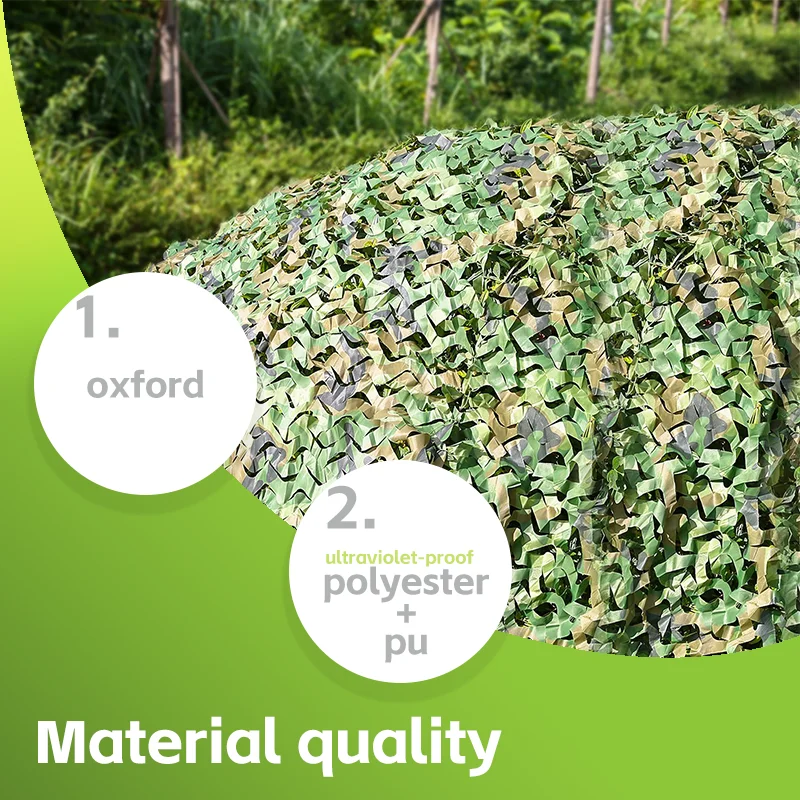 CS Live 12m*16m Green color Anti-Radar Anti-Ultraviolet Camouflage net For Base/Camp/Battlefield