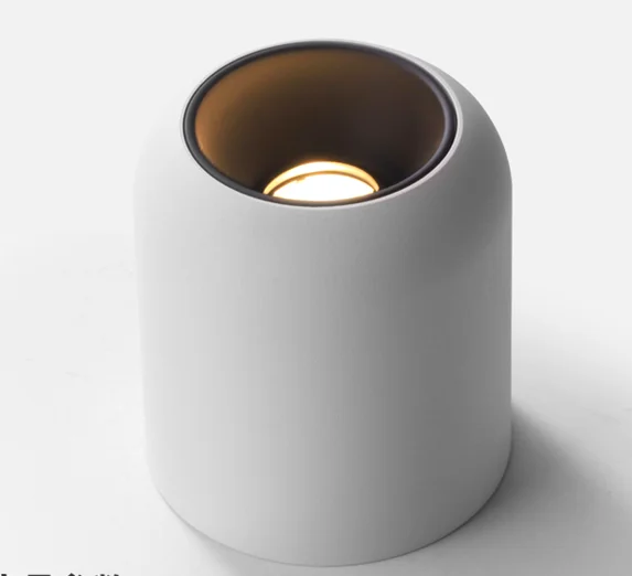 Hanging LED COB spotlight 10w surface mount round downlight 8w 12w 3500k CRI90 led light for home office hotel