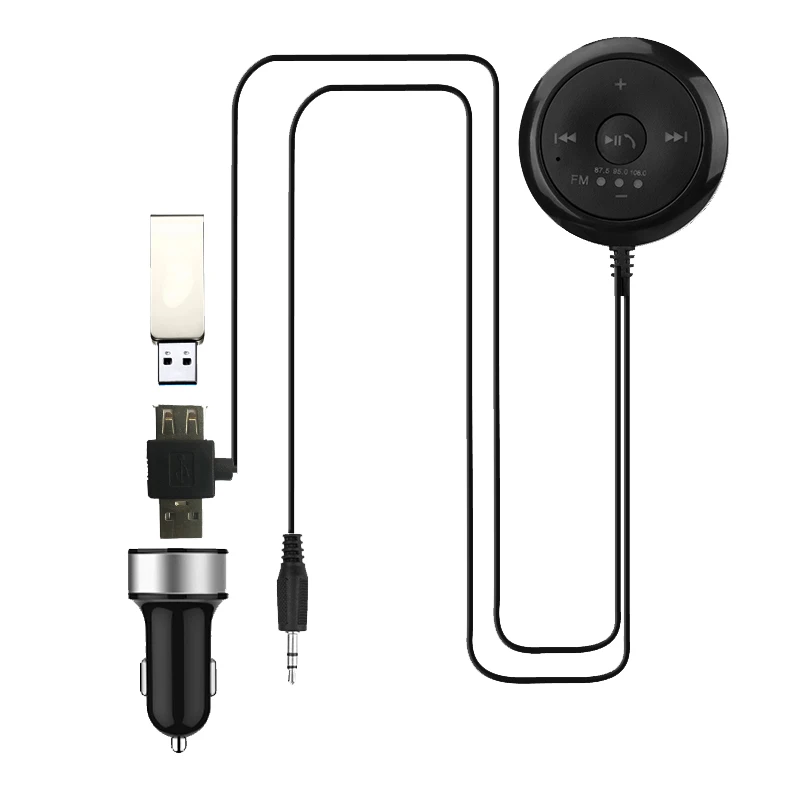 Автомобильный Bluetooth аудио AUX и USB беспроводной приемник с