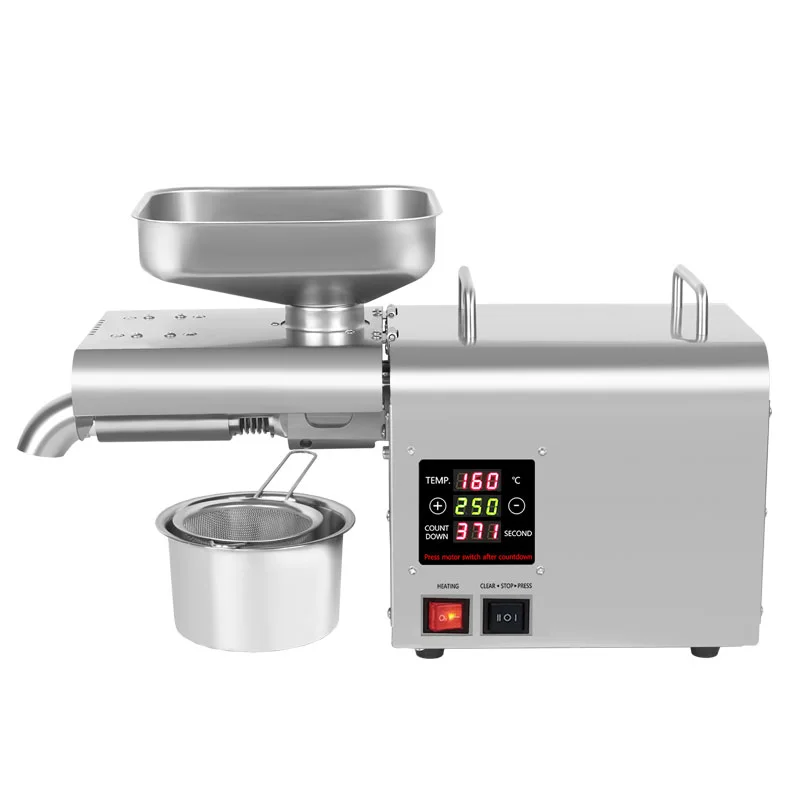 YTK-K28S Temperature Control Household Oil Press Intelligent Stainless Steel Oil Press Small Stainless Steel Oil Pressers