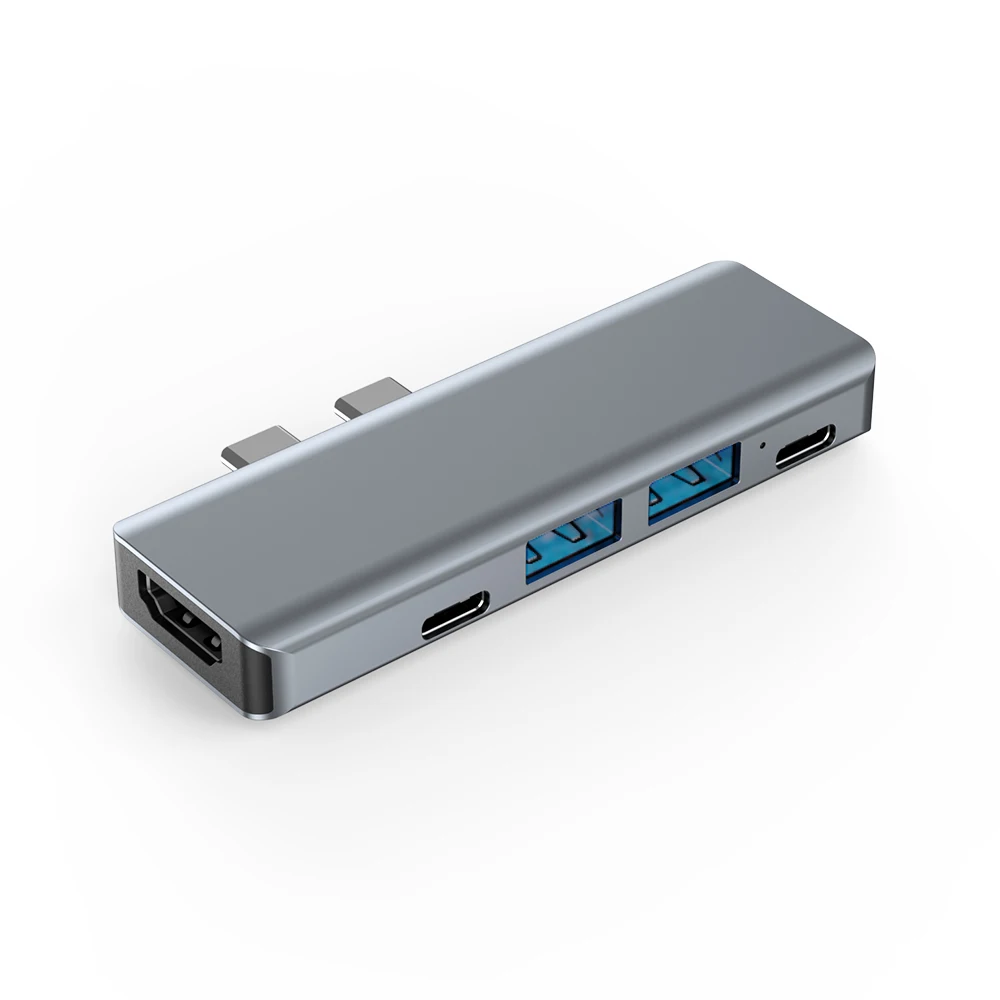 USB-концентратор SOYEER 5 в 1, адаптер 3,1 с 4K HD TF SD кардридером, 87 Вт PD, зарядка, аксессуары, концентратор типа 2102