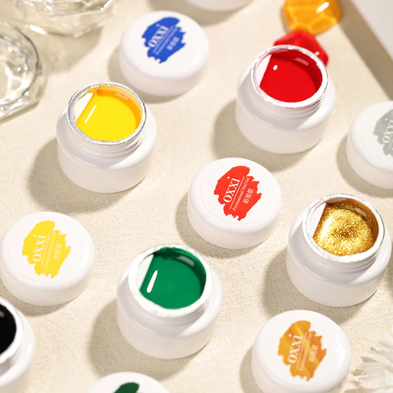 oxxi Custom Design Liner Party Painting Acrylic Nail Gel Polish Organic Polly Builder Salon Manicure Collection UV Gel x Nails