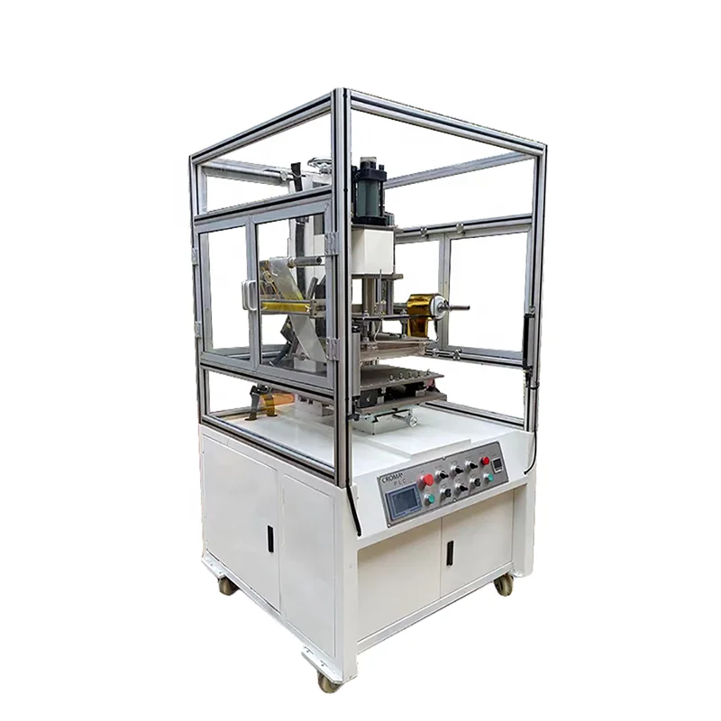 Automatic Slide Loading Table Pneumatic Embossing Stamping Machines hot stamping foil license plate