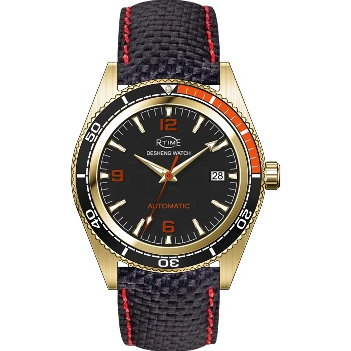 Diver Watches Men Wrist Luxury NH35 Automatic Movement Custom Logo Watches SEIKO Stainless Steel Guangdong Branded Watches Round