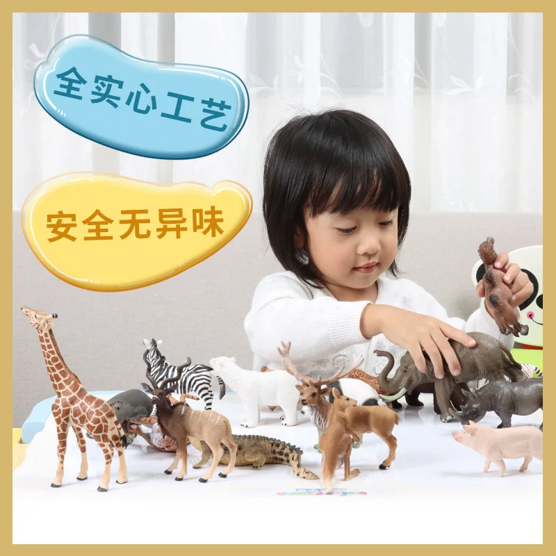 High Quality Dozen Wild Animal Toys/plastic Figure Hot Sale/custom Animal Sets Action Figure