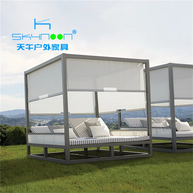Горячая Распродажа sunbed с солнцезащитным козырьком гарантированного качества шезлонг Современный Патио гостиная заводская цена садовая уличная кушетка