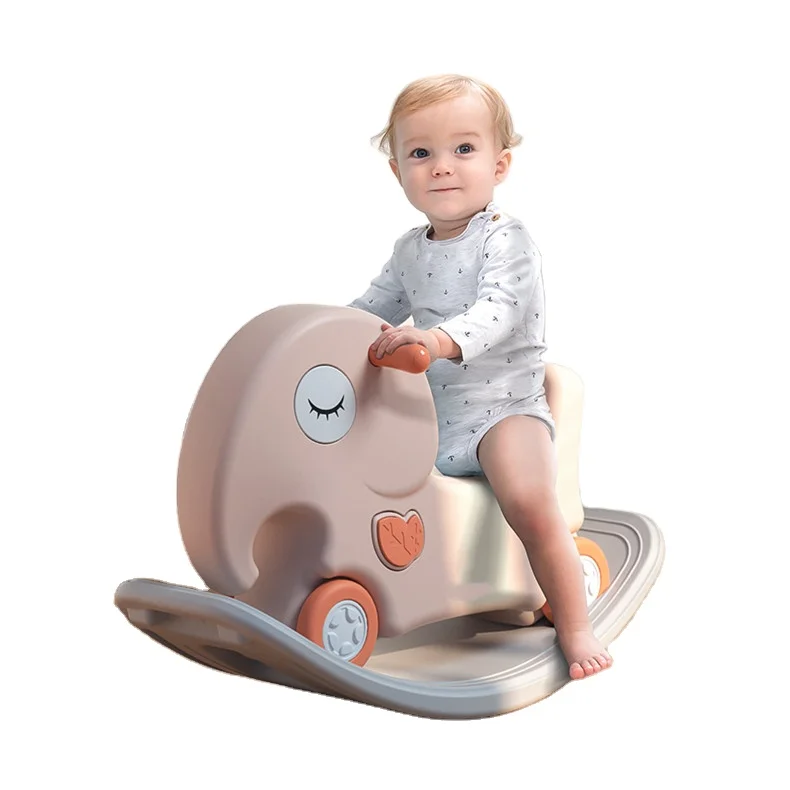 ABST в помещении и на открытом воздухе легко настроить Baby Play с аппликацией виде слона рокер роликовых ездить игрушка забавные 2 1 Детская качающаяся игрушечная