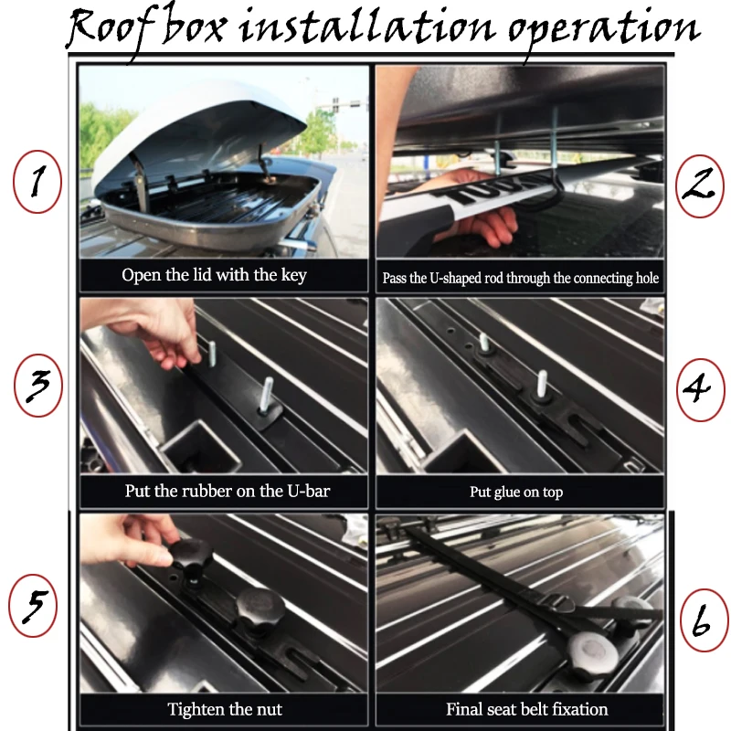 Sales Wholesale OEM Universal UV Protection Shelf Roof Rack Car Roof Box ABS Different Volume Roof Storage