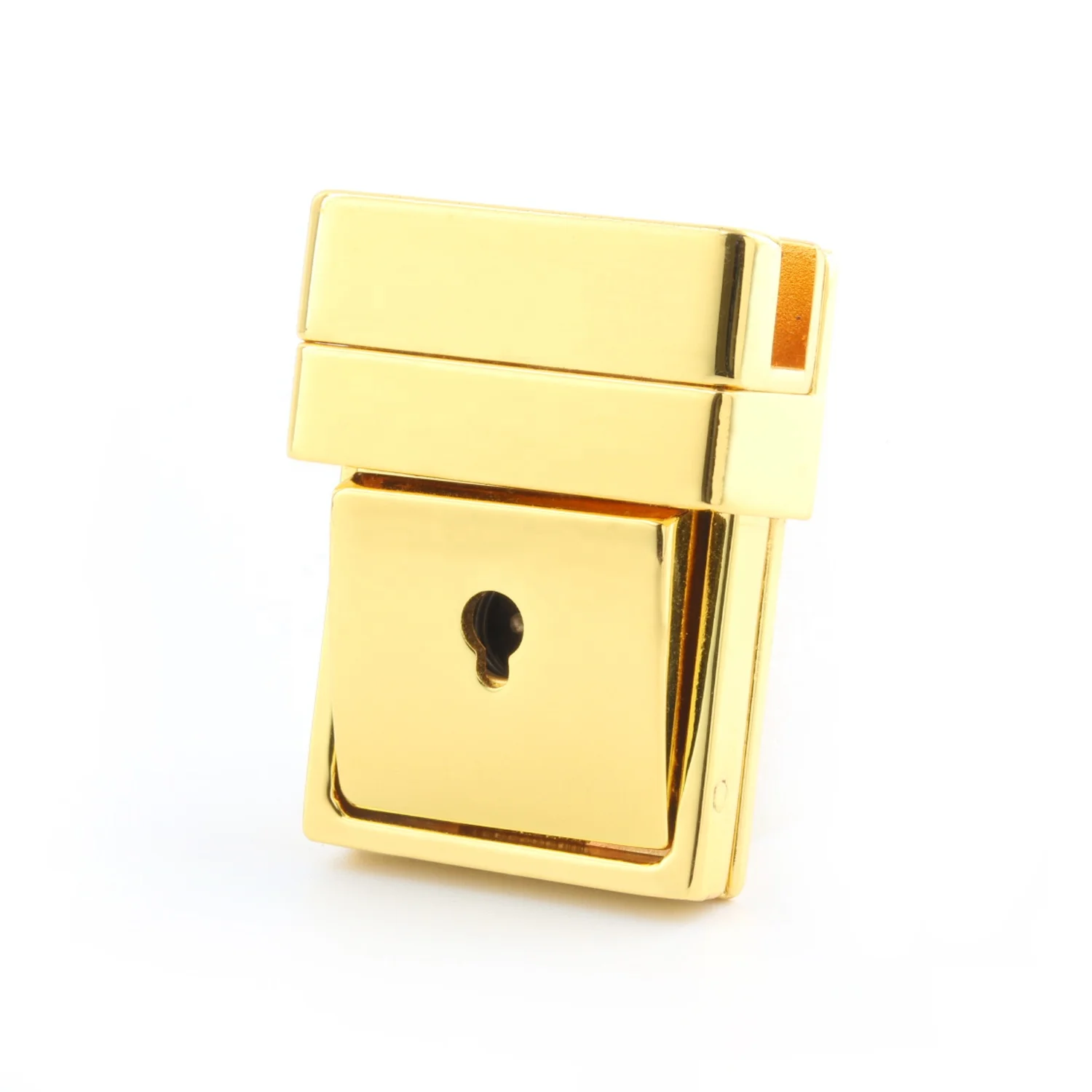 6652 Custom Leathercraft Accessories Metal Thumb Press Tuck Lock Clasp For Handbag