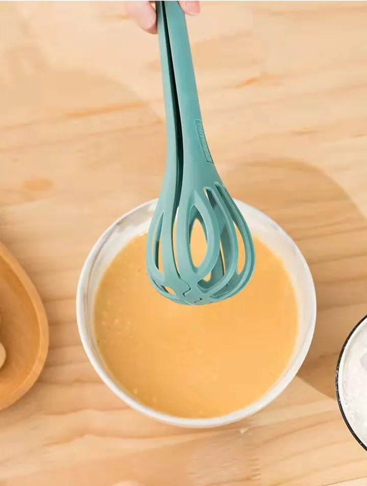 Лидер продаж новый дизайн красочный Многофункциональный взбивщик яиц 3 в 1 нейлон с щипцами для салата