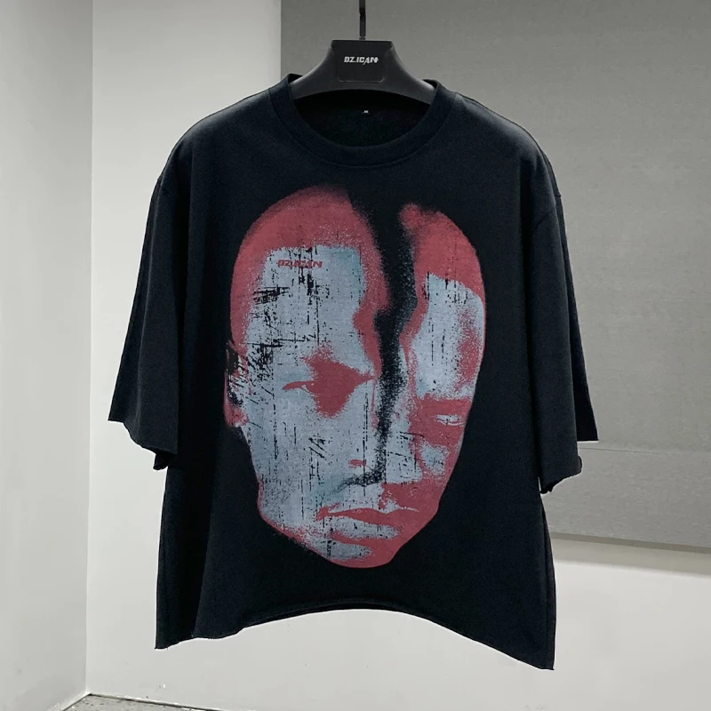 customize black oversized t-shirt printing graphic heavy cotton t shirt for men wholesale drop shoulder t shirts manufacturing