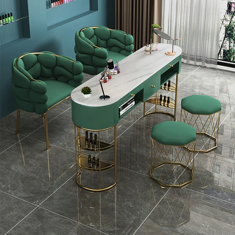 Nail Table Station Furniture Manicure Portable Modern Salon Cheap Tables Sets Tech Nails Desk Manicure Chair