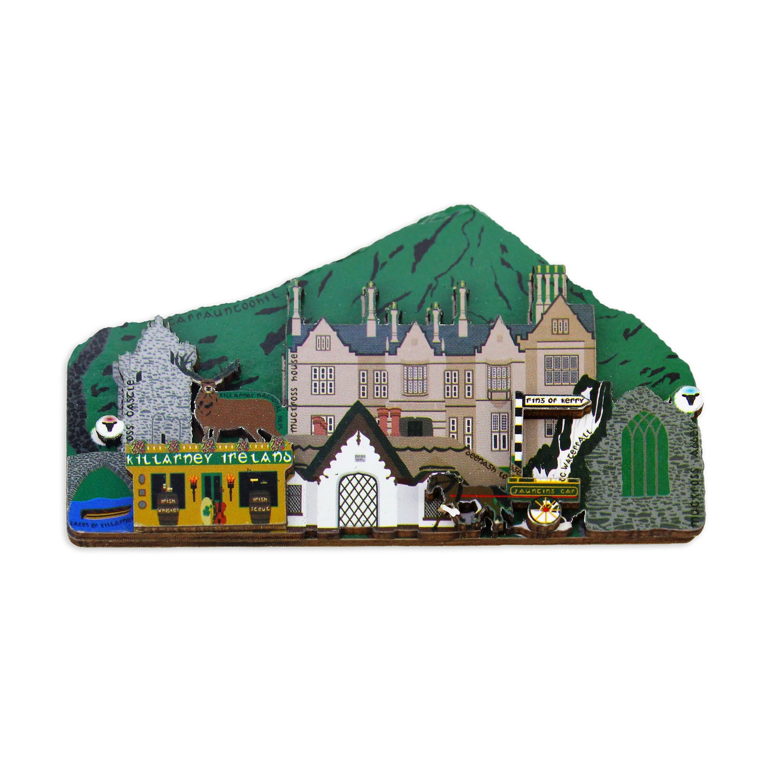Manufacturer wholesale price strong wood magnet wooden magnetic picture wooden magnet