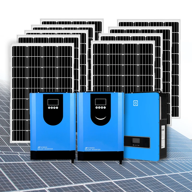 Complete Kit Full Package Solar Panel Inverter 3 kw 5kw 10 kw Lifepo4 Off Grid Power Generator Hybrid Solar Systems