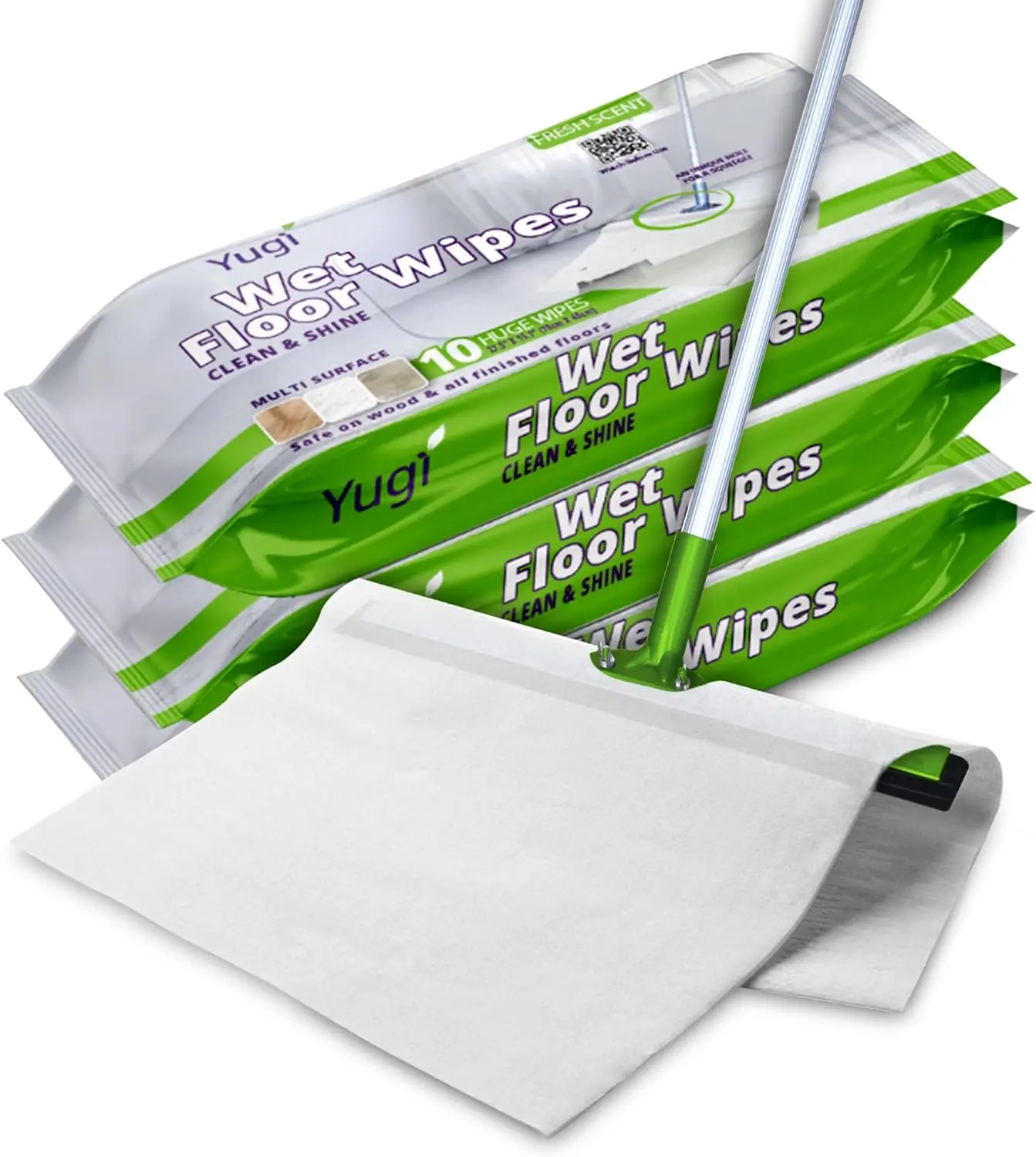 Lookon Trapero Humedo Disposable Wet Wipe Stand Dispenser & Dry Floor Wipes Dusting Cleaning Cloth Mop Wipes for Floor