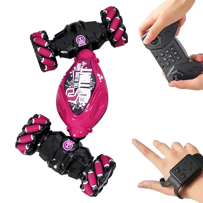 Amazon Top Sell Gesture RC 4WD 2.4G Remote Control Car Stunt Car Rotation 360 Car Toy with Lights Music