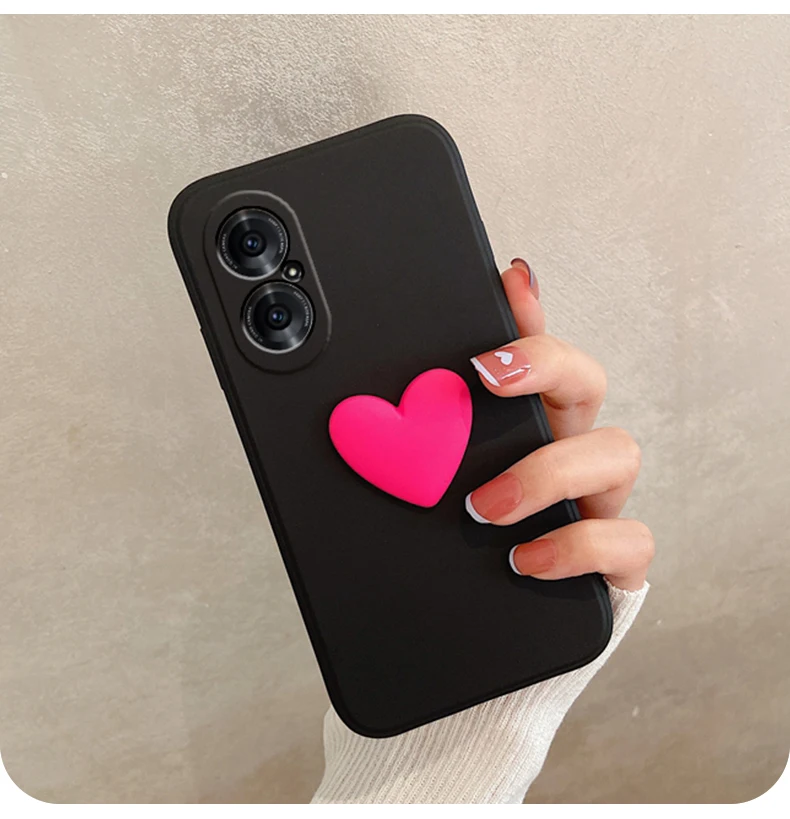 2022 new 3D Lovely heart-shaped  rubber case tpu silicone  soft love heart candy phone case