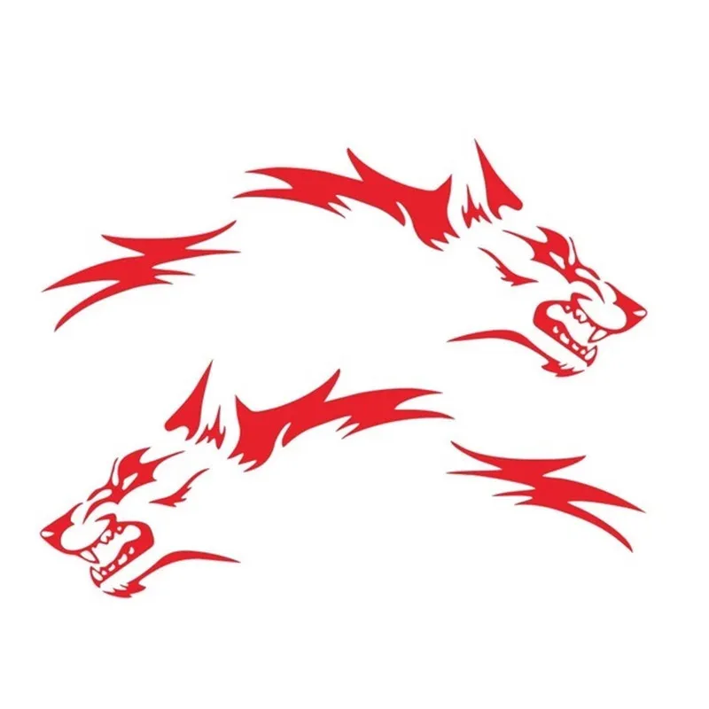 Decal sticker Car die cut king wolf body side custom Sticker animal style Decal Styling customize vinyl wolf style stickers car