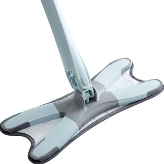 
Household dust-driven rotary x-type aluminum plate flat mop 