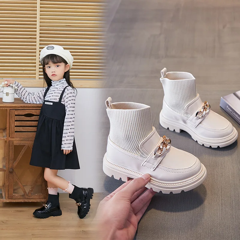 Shangzhou OEM Sepatu Танак 2021 осень новое поступление дышащие вязаные спортивные детские