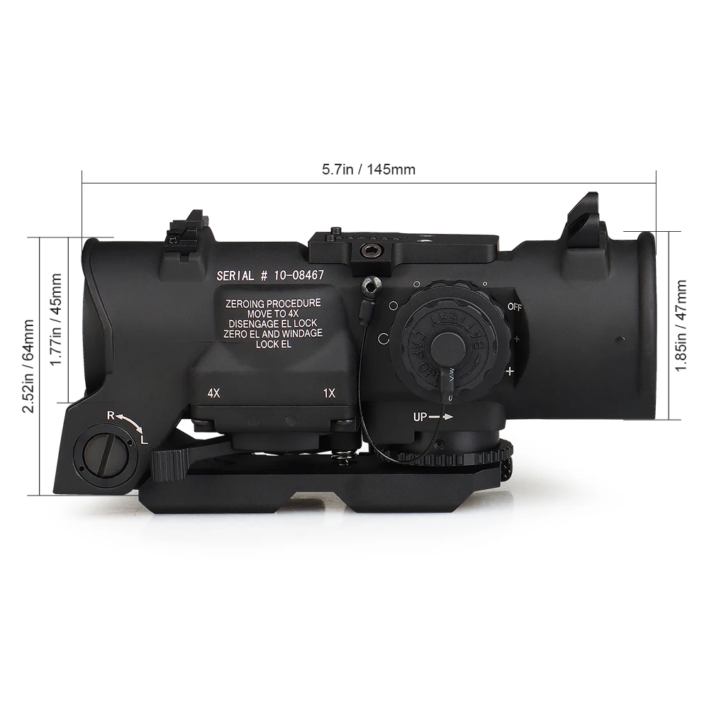 Canis Latrans 1-0412 1-4x37 Hunting scopes Sight for Hunting and Other Outdoor Activities