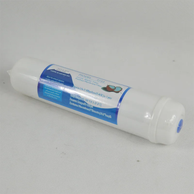 10 inch Korean style quick connect large T33 filter element household water purifier universal rear activated carbon coconut she