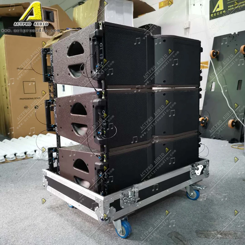 KIVA line array sound speaker outdoor sound system amplifier module active line array 600w powered line array speaker