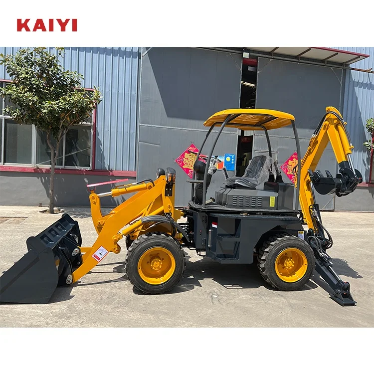 Manufacturer 4x4 Backhoe Loader  3T Wheel Mini Excavator Backhoe Loader
