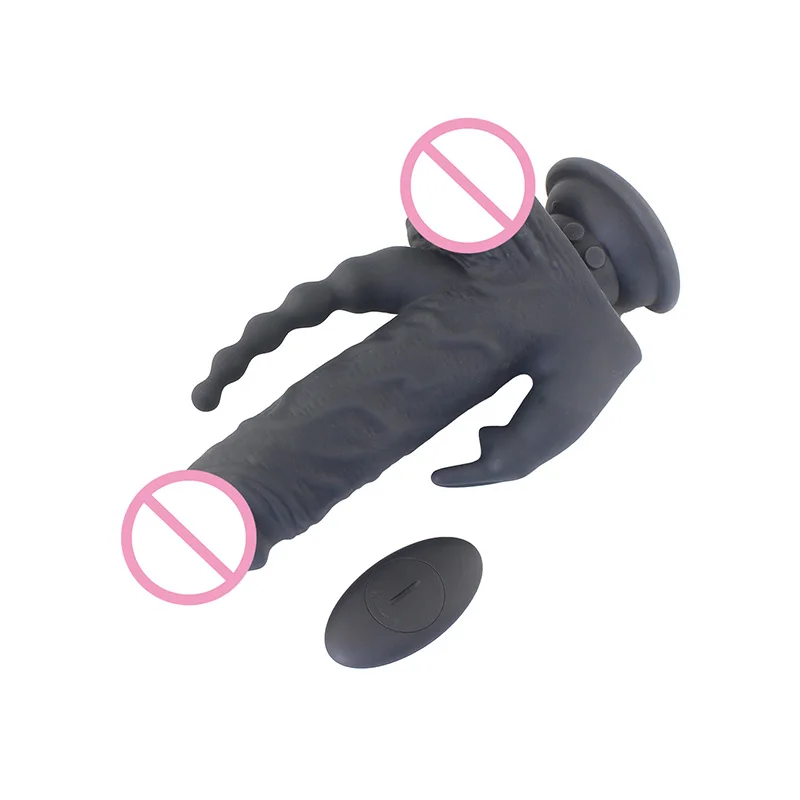 AIERSHA 9 Inch Dildo Sex Toy Large Thrusting Vibrating Dildos For Women Huge Realistic Black Dildo