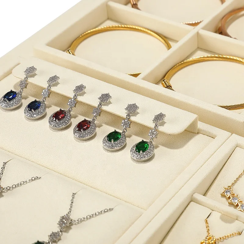 DIGU Luxury Jewelry Store Showcase Exhibitor Free combination module Display Set Metal Jewelry Display Set Stand