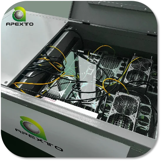 Low failure rate and longer using life 40KW Oil Immersion fluid Cooling Systems cooled server box for 6 sets computer server