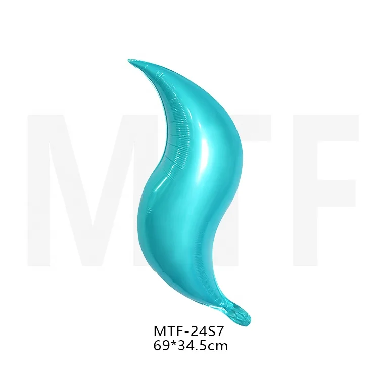 Wholesale Aluminum Film Mylar Ballons Globos 24 Inch S Helium Tail Custom Fish Shaped Foil Balloons