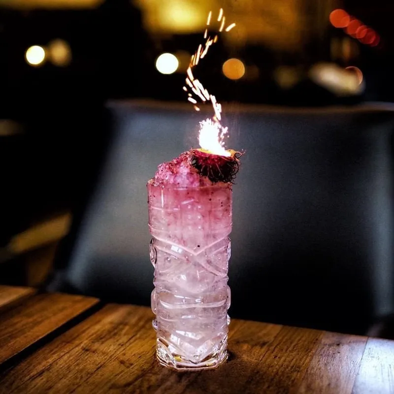 Clear Tiki Glasses Cute Tiki Mugs Cocktails Exotic Tropical Cocktail Beverage Glasses Hawaiian Style tiki cups For Mai Tai