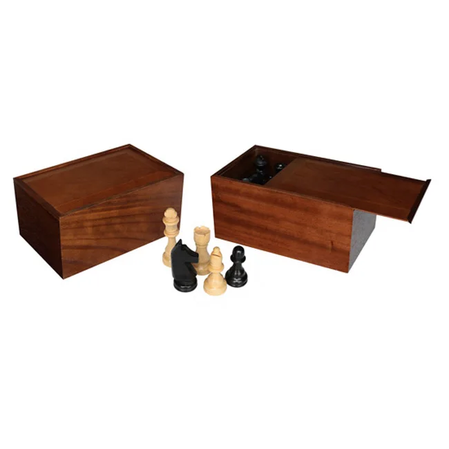 Деревянная Шахматная коробка для хранения шахматных фигур