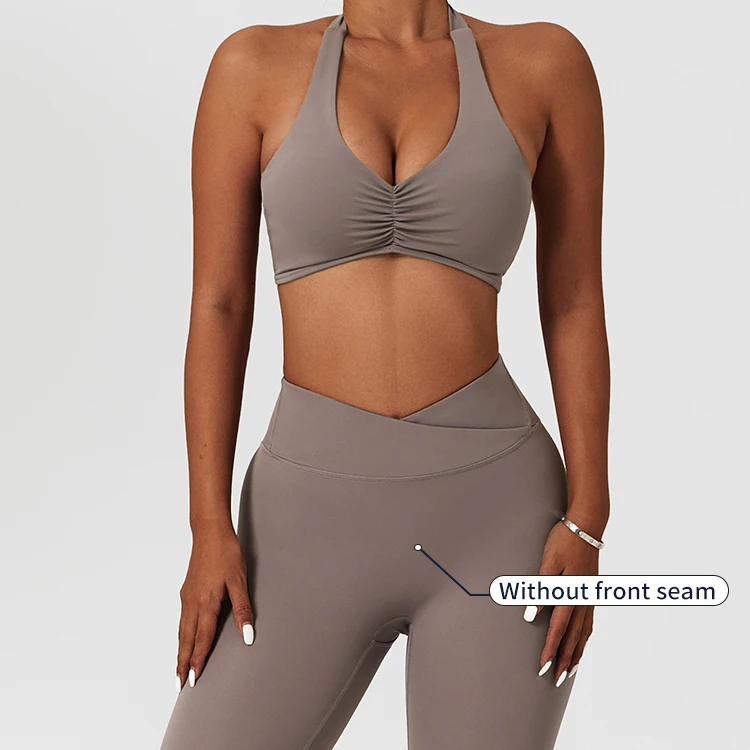 Supply Custom Breathable Scrunch Sports Bra Leggings Sets Workout Fitness Activewear Yoga Sets For Women