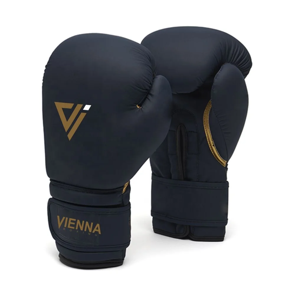 Genuine Cowhide black Leather Boxing Gloves with latex injected mould /Sparring Boxing Gloves/Training Boxing Gloves