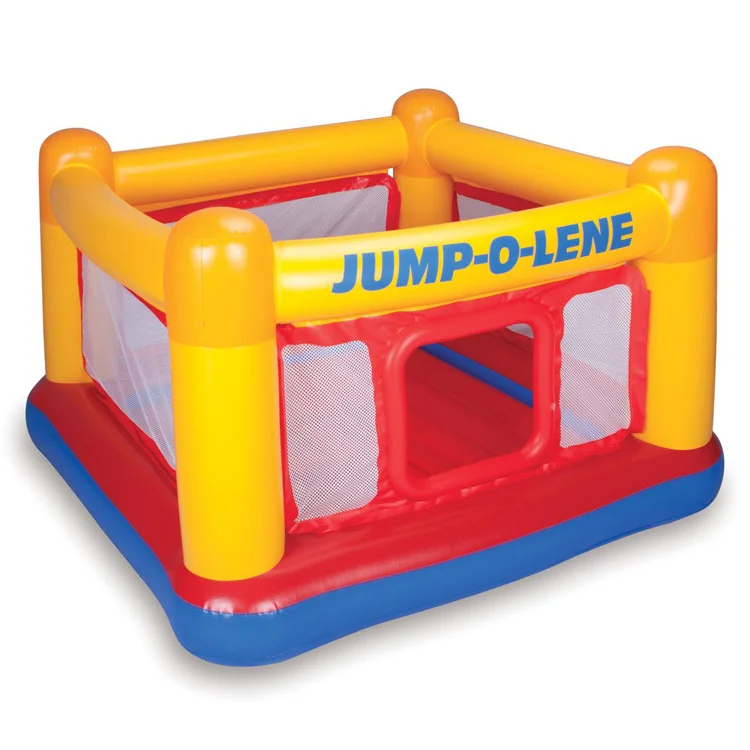 INTEX 48260 Indoor Inflatable Playhouse Jump-o-lene Castle With Crawl-through Door For Children