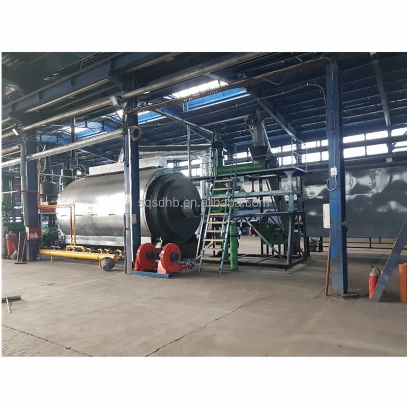 Plastic To Oil Pyrolysis Machine Pollution Controlled Rubber Vacuum Pyrolysis Machines Biomass Pyrolysis Plant