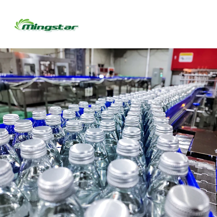 Fully automatic liquid water bottle filling machine pure water assembly production line