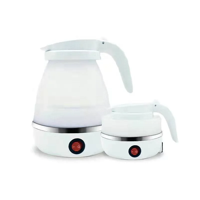 Travel Foldable Electric Kettle Food Grade Silicone Expandable & Collapsible for Easy Storage Boil Dry Protection