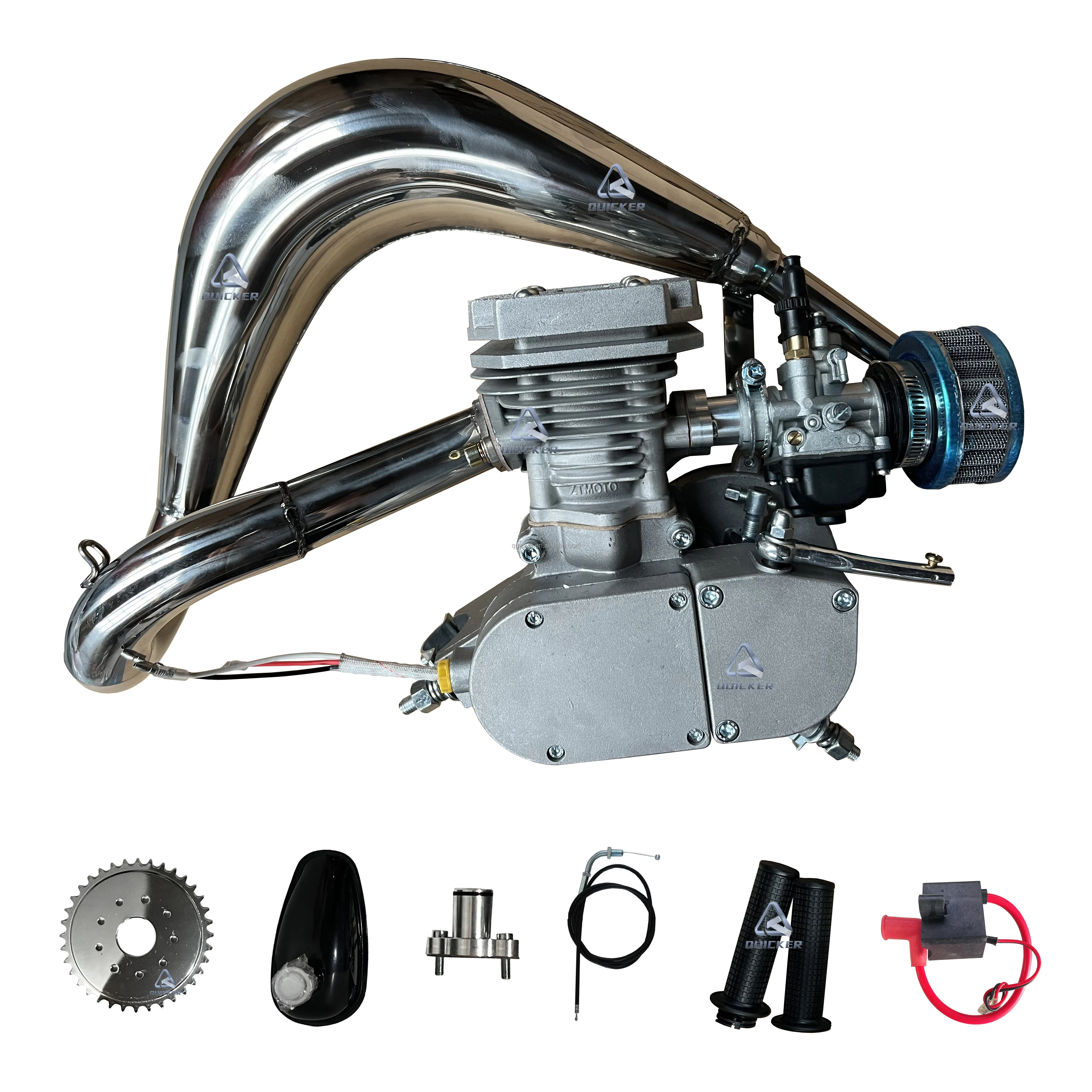 2-тактный фантомный двигатель ZTMOTO 85cc MZ65 труба PHBG21mm 80 км/ч